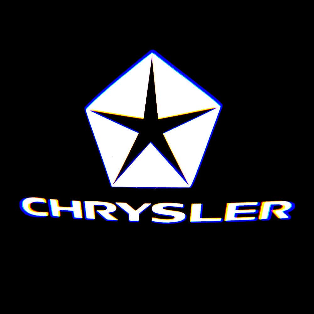 CHRYSLER Minivan 5th Gen Door Stick On Puddle Lights Various Designs 2008 -2020