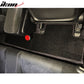 Car Floor Mat for 2006-2011 Honda Civic Black Red Stitch 3PC Nylon
