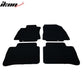 Car Floor Mat for 2007-2012 Nissan Versa Black Front Rear  Nylon 4 PCS