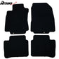 Car Floor Mat for 2007-2012 Nissan Versa Black Front Rear  Nylon 4 PCS