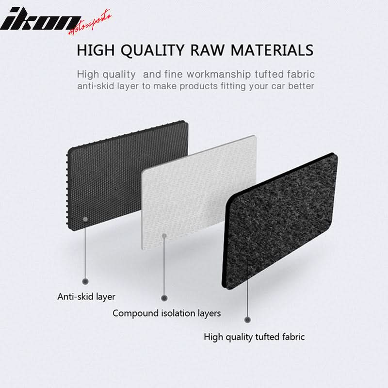 2012-2015 Honda Civic Coupe Car Floor Mats Carpet 4PC Nylon