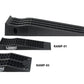 Megan Racing 1-Piece Ramps Single Piece 17" Length x 2.5" Lift Height Black 2.5T Load MR-RAMP-03