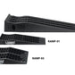 Megan Racing Low Profile Drive-On Ramps - Universal 65mm Raise, 5000lbs Load, Black MR-RAMP-01