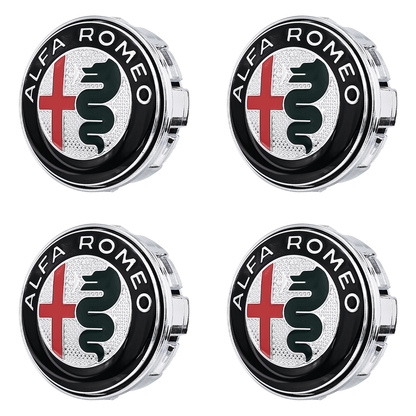 Premium LED Floating Wheel Logo Center Hub Caps Various Designs for Alfa Romeo
