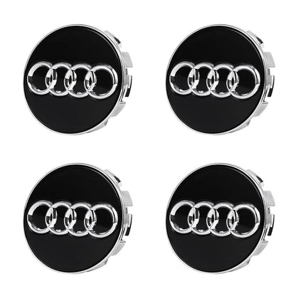 Premium LED Floating Wheel Logo Center Hub Caps Various Designs for Audi