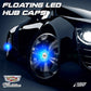 Premium LED Floating Wheel Logo Center Hub Caps Various Designs for Cadillac