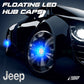 Premium LED Floating Wheel Logo Center Hub Caps Various Designs for Jeep