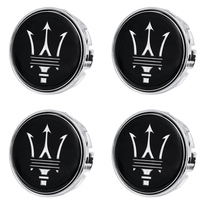 Premium LED Floating Wheel Logo Center Hub Caps Various Designs for Maserati