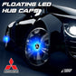 Premium LED Floating Wheel Logo Center Hub Caps Various Designs for Mitsubishi