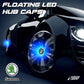Premium LED Floating Wheel Logo Center Hub Caps Various Designs for Skoda