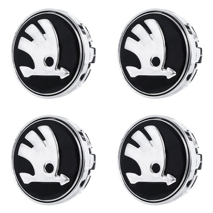 Premium LED Floating Wheel Logo Center Hub Caps Various Designs for Skoda