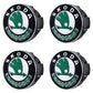 Premium LED Floating Wheel Logo Center Hub Caps Various Designs for Skoda