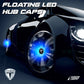 Premium LED Floating Wheel Logo Center Hub Caps Various Designs for Tesla
