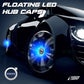 Premium LED Floating Wheel Logo Center Hub Caps Various Designs for Volvo