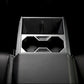Cybertruck Center Console Cup Holder ABS Carbon Fiber Style Protective Overlay