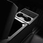 Cybertruck Center Console Cup Holder ABS Carbon Fiber Style Protective Overlay