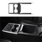 Cybertruck Center Console Cup Holder ABS Carbon Fiber Style Protective Overlay