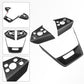 Cybertruck Steering Wheel Voice Control Trim | Glossy/Matte Real Carbon Fiber