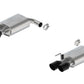 Ford Racing 2024 Mustang 2.3L Touring Non-Active Axle-Back w/GT Valance - Black Tip M-5230-M2TBV