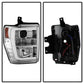 Spyder 08-10 Ford F-250 Super Duty V2 Light Bar DRL Projector Headlights - Chrm (PRO-YD-FS08V2-LB-C) 5084699
