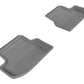 3D MAXpider 2015-2020 BMW 5 Series F10 Kagu 2nd Row Floormats - Gray L1BM05821501