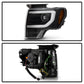 Spyder Ford F150 09-14 Halogen Light Bar Projector Headlights Black PRO-YD-FF15009PL-SEQ-BK 5087560