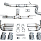 AWE Tuning AWE 22-24 Audi 8Y S3 Track Edition Exhaust  - Chrome Silver Tips 3020-42897