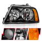 Anzo 2003-2006 Lincoln Navigator Crystal Headlights Black