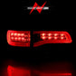 Anzo 2014-2016 Jeep Grand Cherokee LED Taillights Red/Clear