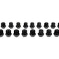 Ford Racing M12 x 1.5 Black Lug Nut - Set of 20 M-1012K-BSB
