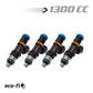BLOX Racing 1 300CC Street Injectors 48mm With 1/2in Adapter 14mm Bore BXEF-06514.14-1300-4