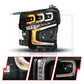 ANZO 21-23 Chevy Tahoe/Suburban LED Light Bar Style Headlights Black w/ Squential DRL (Left Side) 111636X-L