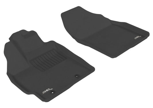 3D MAXpider 2010-2011 Toyota Prius Kagu 1st Row Floormat - Black L1TY04011509