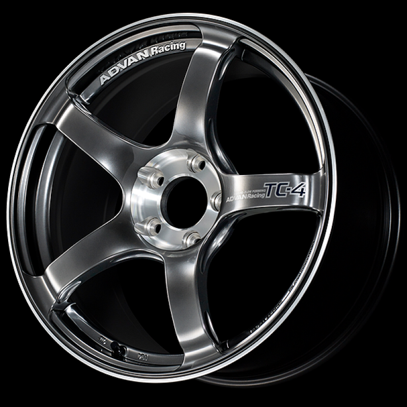 Advan TC-4 SE 18x9.5 / +45 Offset / 5x100 / 63mm Bore / Racing Hyper Black and Diamond Cut YADS8J45DHBF