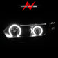 Anzo 2006-2011 Honda Civic Projector Headlights w/ Halo Black (CCFL)