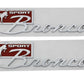 Ford Racing Bronco Sport Script Fender Badge Kit M-1447-BSPRT