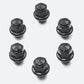Ford Racing M12 x 1.5 Black Lug Nut - Set of 6 M-1012-BR