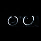Anzo 1992-1998 BMW 3 Series E36 Projector Headlights w/ Halo Black G2 1 pc
