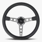 The Daytona | Black Leather | Graphite Spoke | Black Stitch