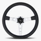 The Daytona | Black Leather | Silver Spoke | Bavarian Stitch