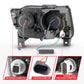 ANZO 11-13 Jeep Grand Cherokee (Factory Halogen Only) Projector Headlights w/Light Bar Swtchbk Black 111568