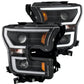 Anzo 2015-2016 Ford F-150 Projector Headlights w/ Plank Style Design Black