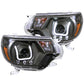 Anzo 2012-2015 Toyota Tacoma Projector Headlights w/ U-Bar Black