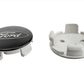 Ford Racing Car Black and Chrome Wheel Cap M-1096K-BCC
