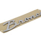 Ford Racing 21-23 Bronco Script Fender Badge - Silver M-1447-BSS