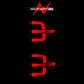 ANZO 15-19 Chevy Silverado 2500HD/3500HD (Halgn Only) LED Tail Lights w/Black Light Bar & Clear Lens 311425