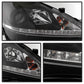 Spyder Lexus IS 250/350 2006-2010 Projector Headlights DRL Black PRO-YD-LIS06-DRL-BK 5080059