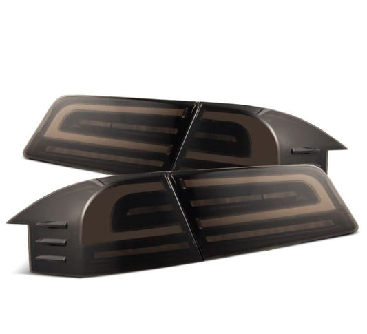 AlphaRex 12-21 Tesla Model S LUXX-Series LED Tail Lights - Black 601120 *Discontinued