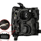AlphaRex 15-19 Chevy Silverado 2500/3500 LUXX-Series Proj. Headlights Blk w/Actv SeqSig & SBDRL 880098 *Discontinued