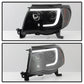 Spyder 05-11 Toyota Tacoma Ver 2 Proj Headlights - Light Bar DRL - Black Smoke PRO-YD-TT05V2-LB-BSM 5085771